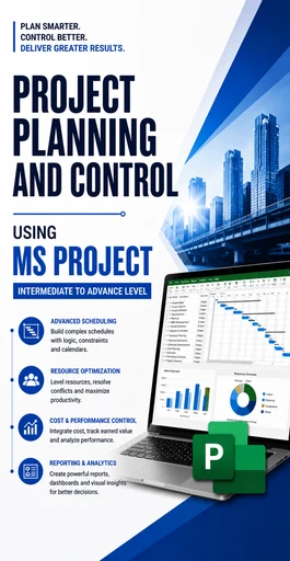Microsoft Project schedule and resource planning workstation